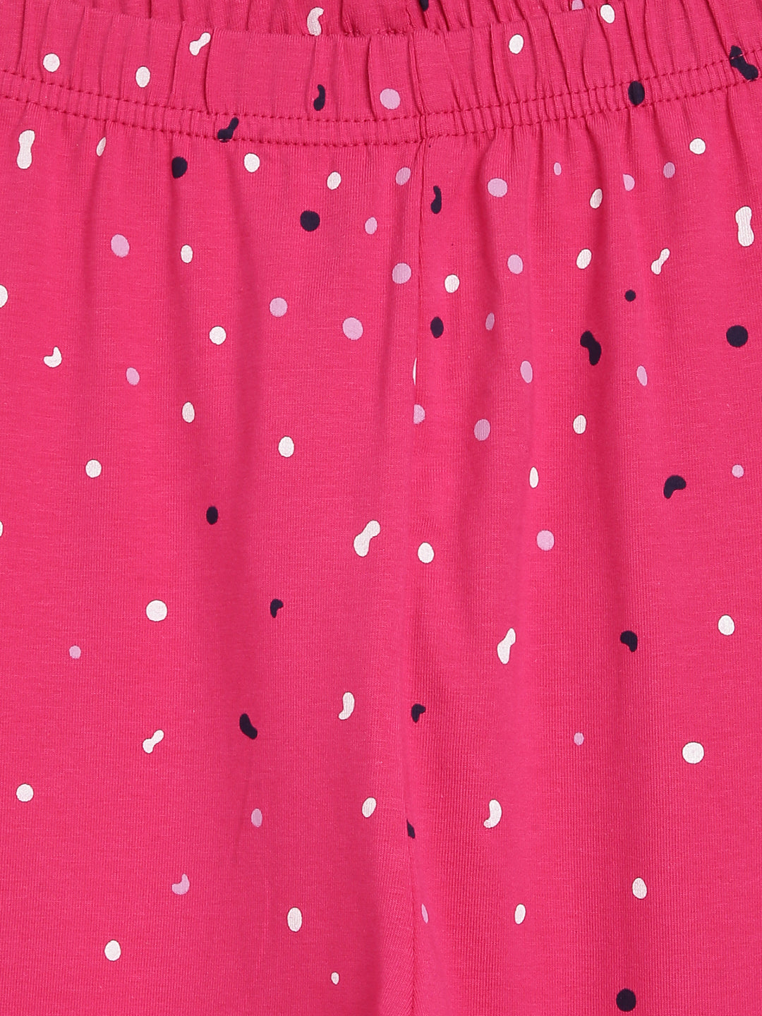 Blue Giraffe Girls Pink Printed Fitted Legging