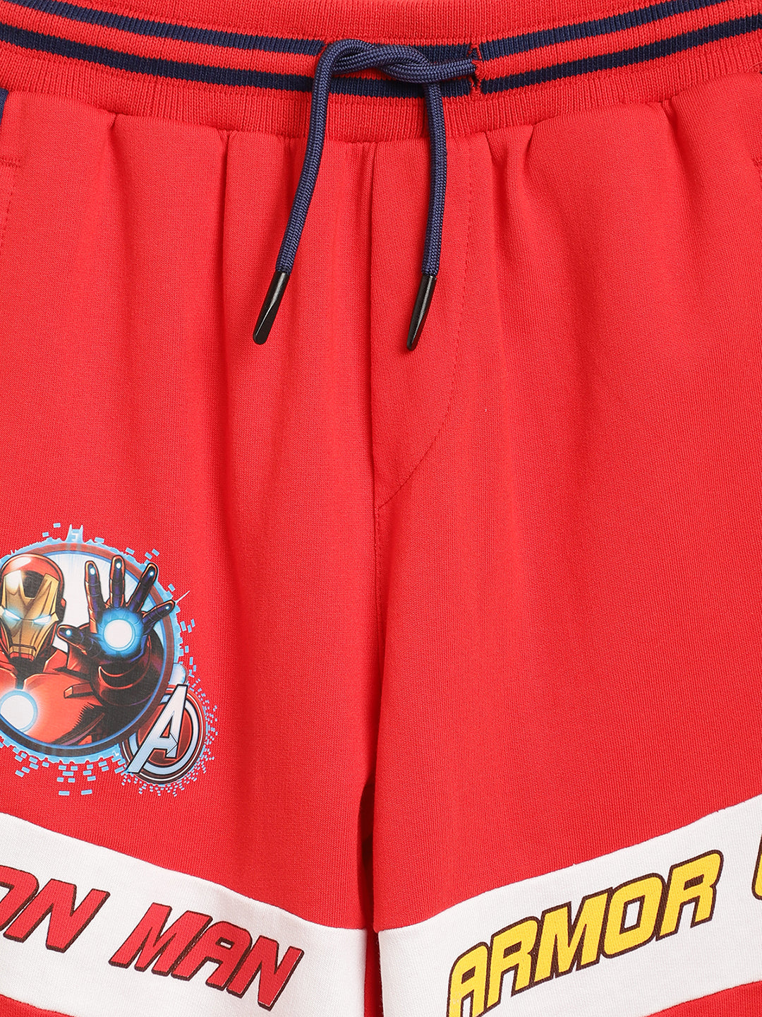Blue Giraffe Boys Red Solid Regular Fit Sweatpant