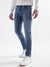 7 For All Mankind Men Mid Blue Skinny Fit Jeans