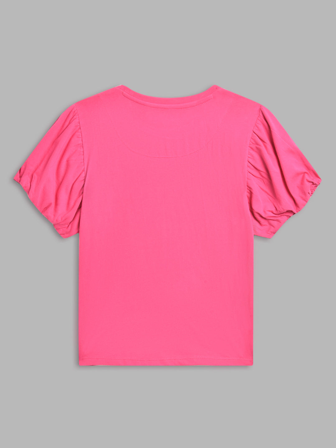 Blue Giraffe Kids Pink Printed Disney Princess Regular Fit T-Shirt