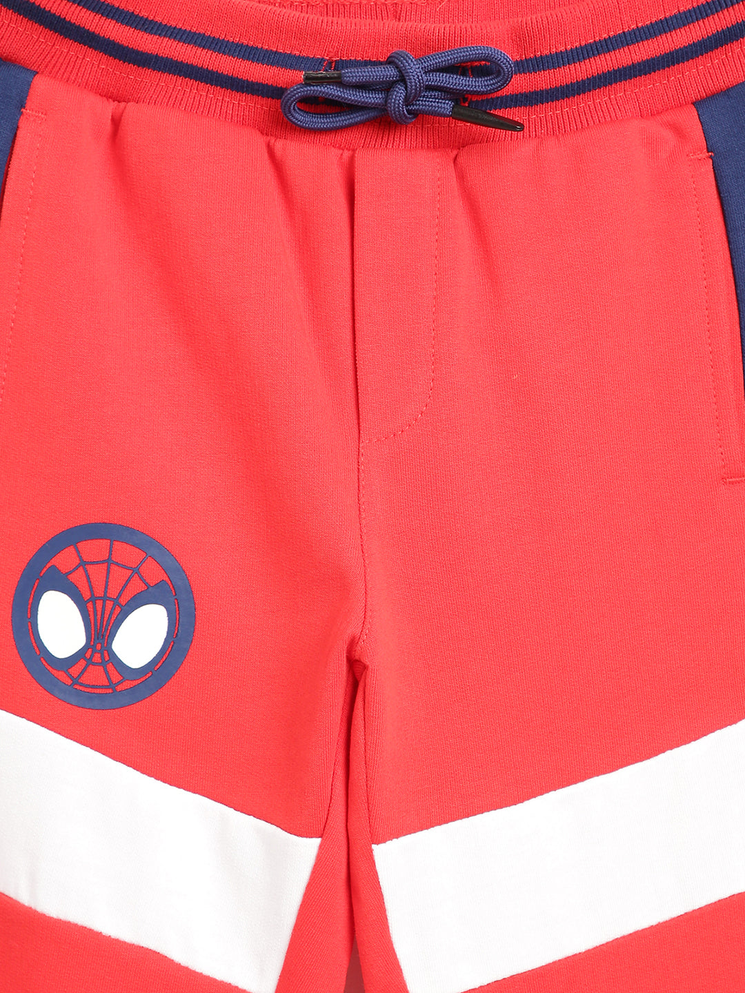 Blue Giraffe Boys Red Printed Straight Fit Sweatpant