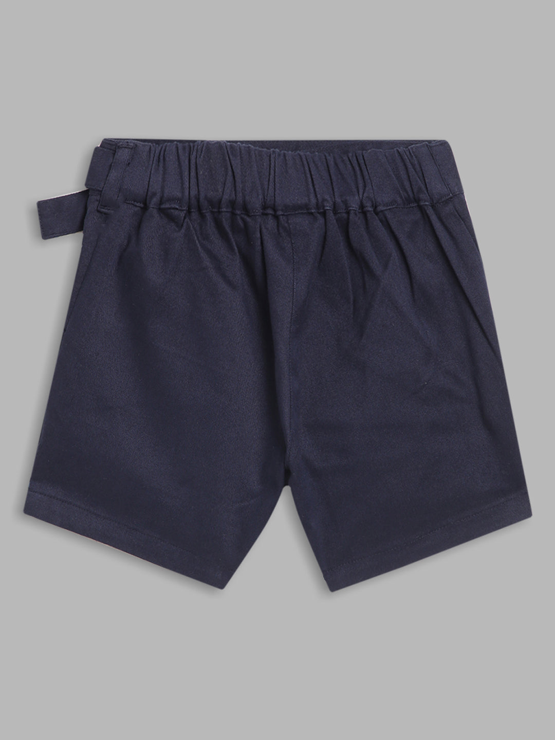 Blue Giraffe Girls Navy Blue Solid Regular Fit Skirt