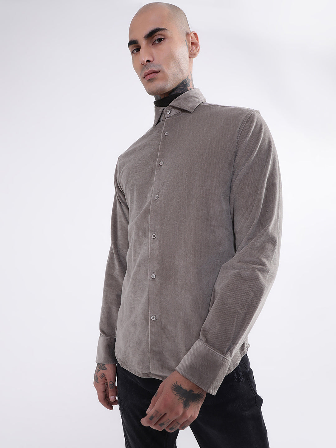 Bruun & Stengade Mens Mud Solid Shirt