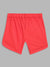 Elle Kids Girls Red Solid Regular Fit Shorts
