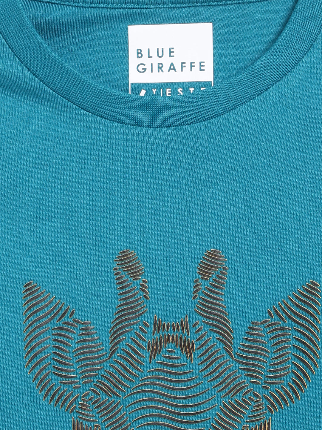 Blue Giraffe Boys Teal Solid Sweatshirt