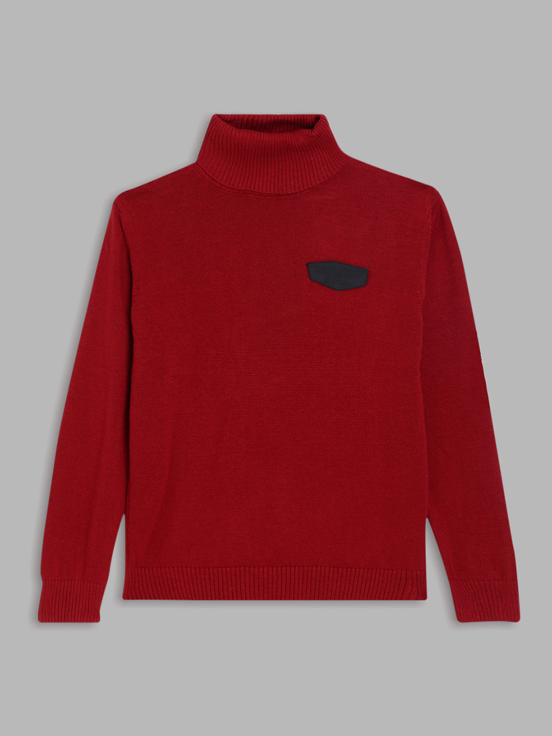 Blue Giraffe Boys Wine Solid Sweater