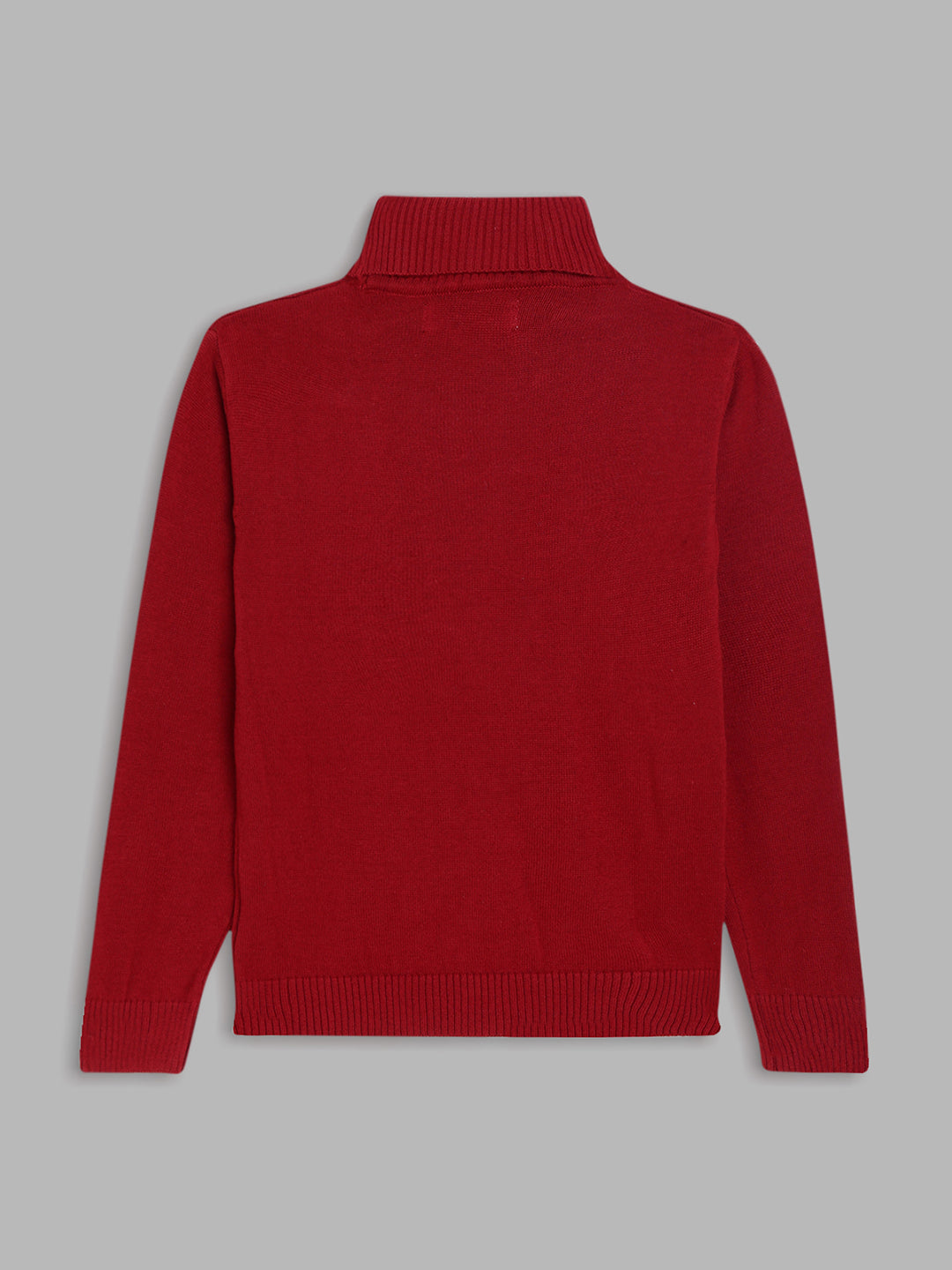 Blue Giraffe Boys Wine Solid Sweater