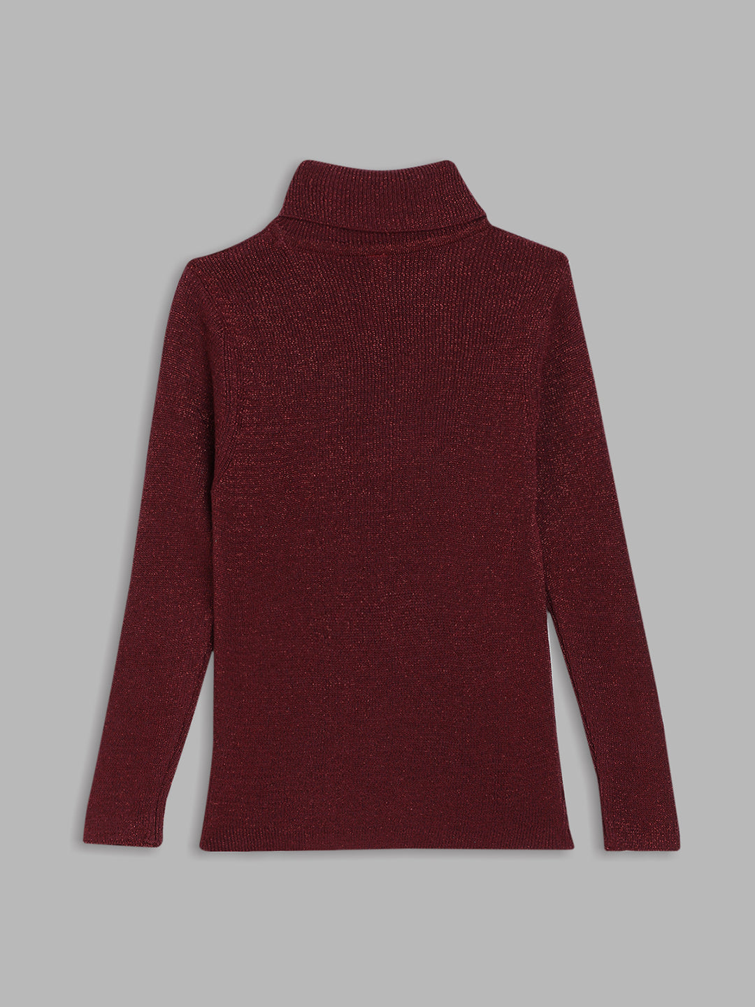 Blue Giraffe Girls Wine Solid Sweater