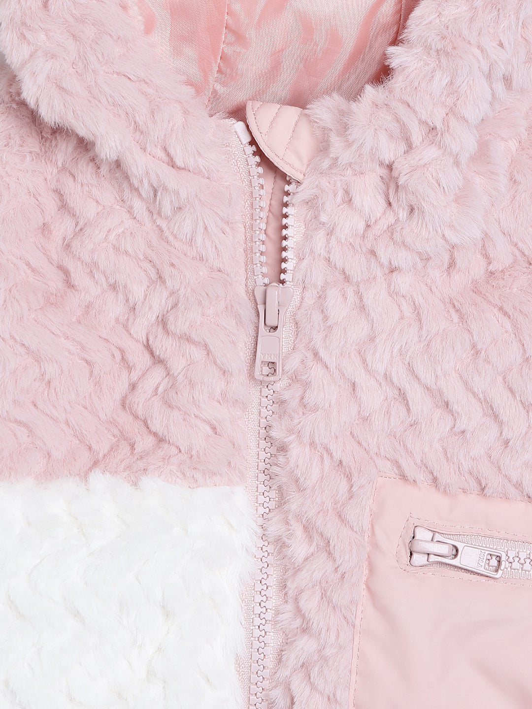 Blue Giraffe Girls Multi Colour blocked Jacket