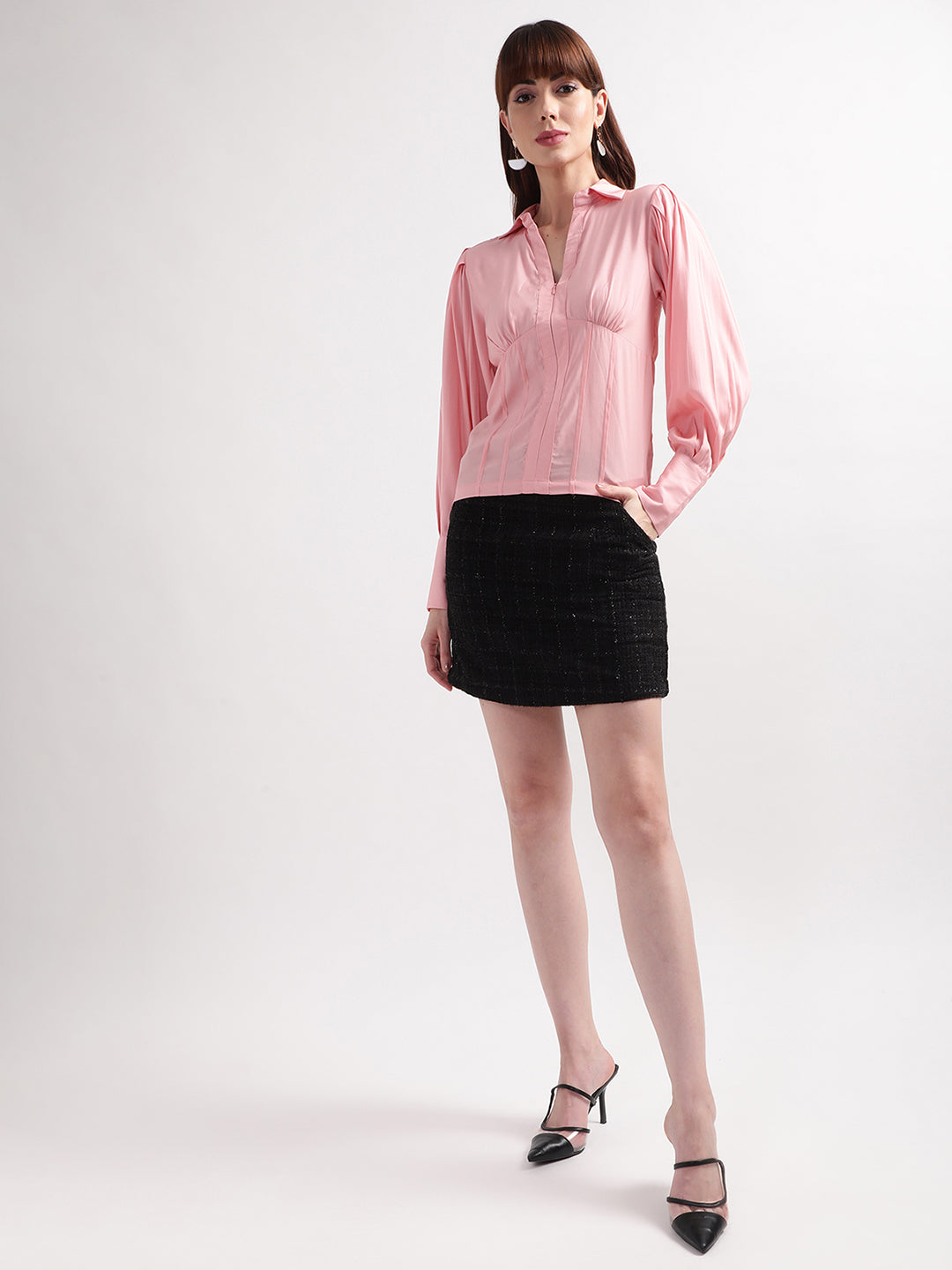 Centre Stage Women Pink Solid Top
