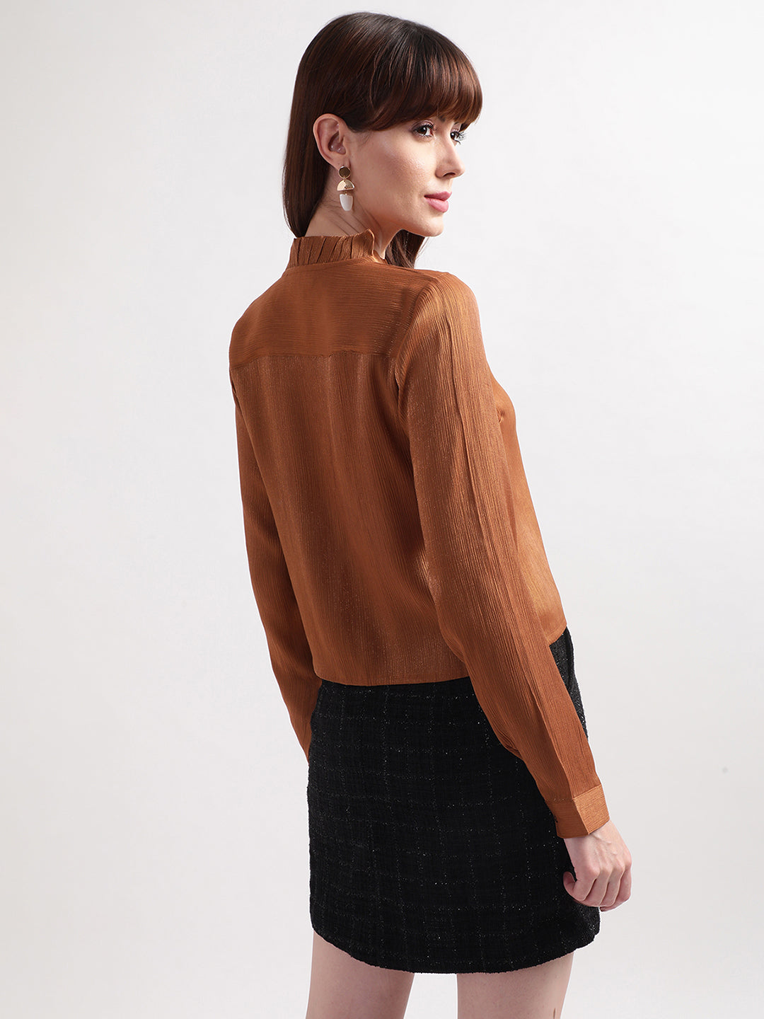 Centre Stage Women Brown Solid Top