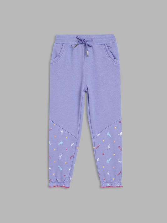 Blue Giraffe Disney Girls Lavender Sweatpant