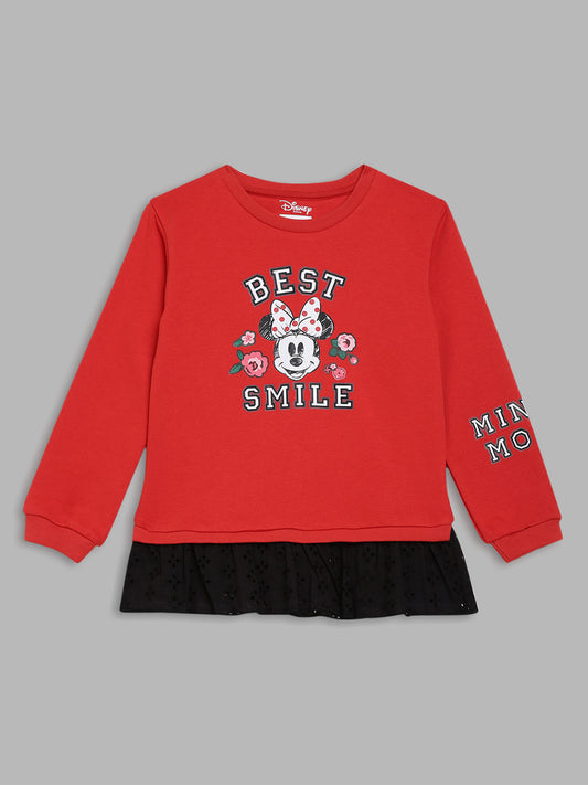 Blue Giraffe Disney Girls Red Sweatshirt
