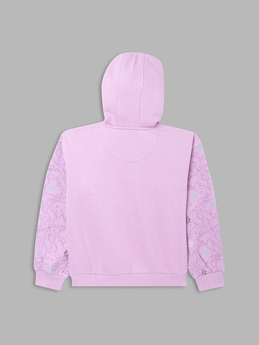 Blue Giraffe Girls Lilac Solid Sweatshirt