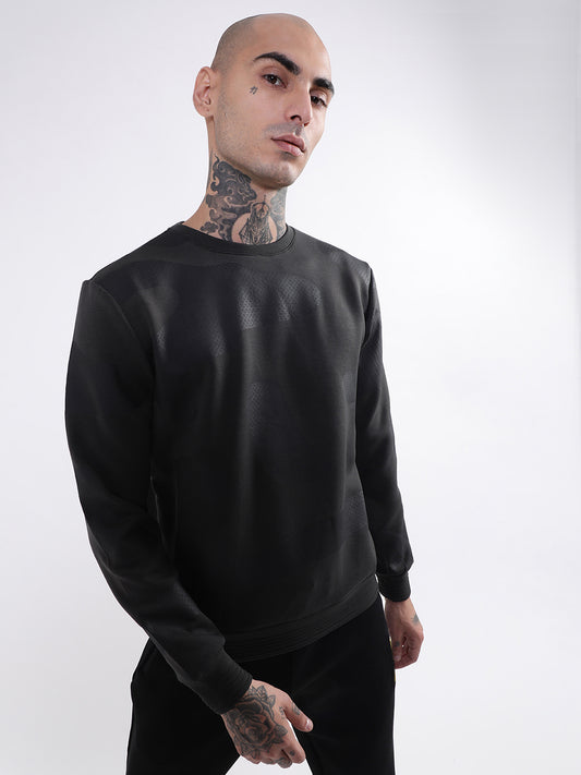 Antony Morato Men Black Printed Sweatshirt