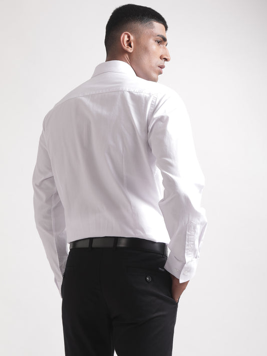 Bruun & Stengade White Modern Fit Shirt