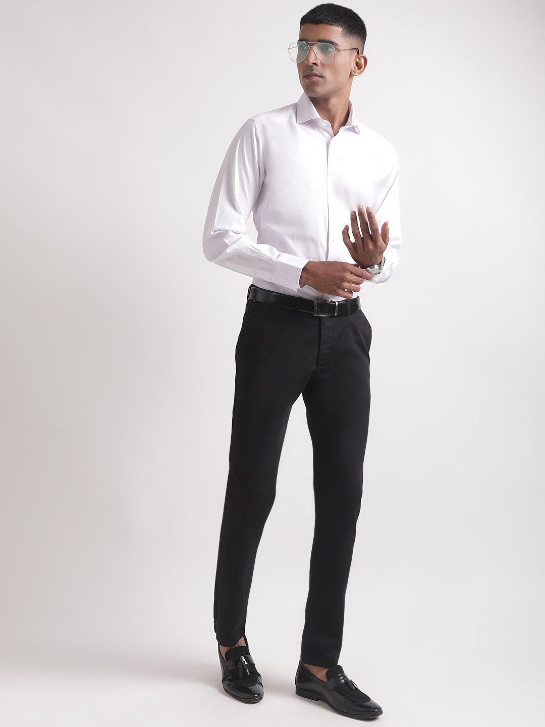 Bruun & Stengade White Modern Fit Shirt