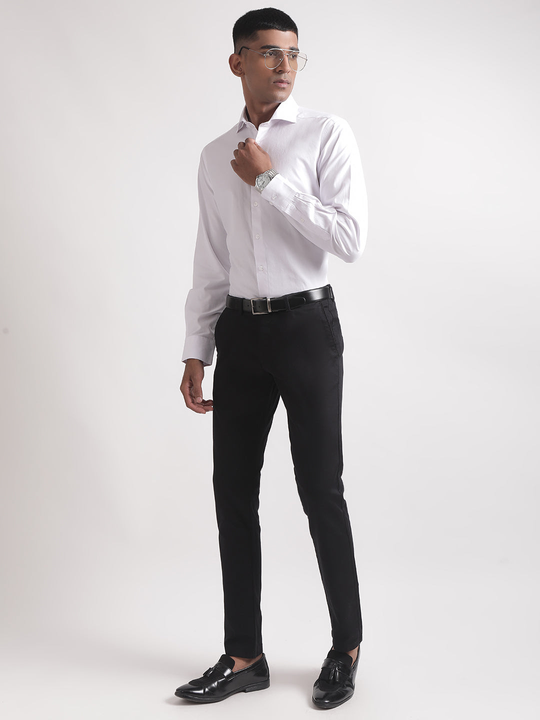 Bruun & Stengade White Modern Fit Shirt