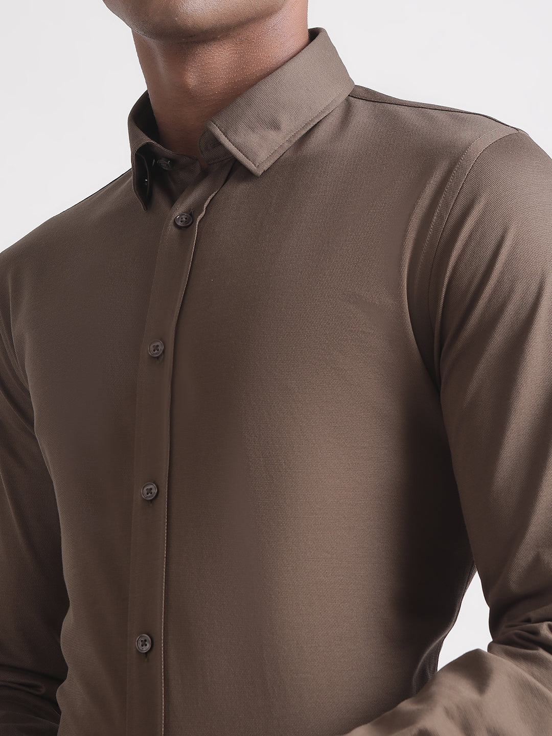 Matinique Brown Regular Fit Shirt