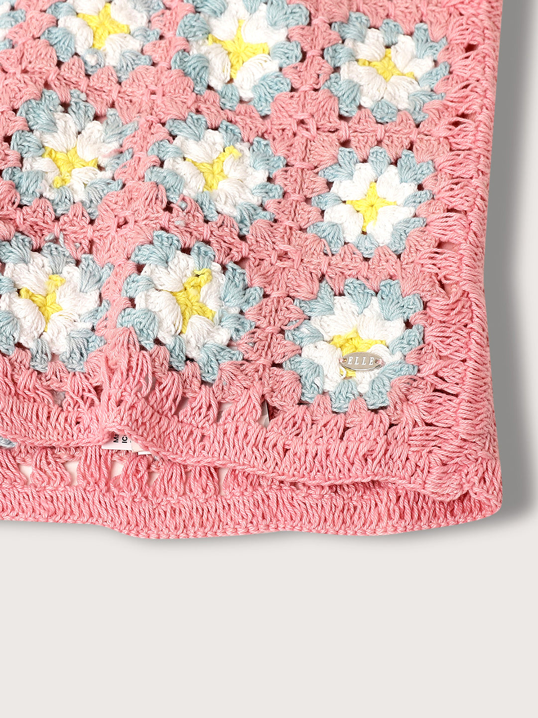 Elle Kids Girls Blush Pink Solid Straight Fit Skirt