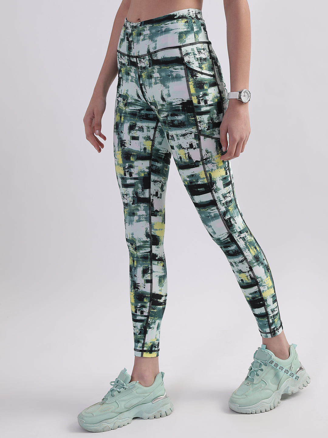 Shop DKNY Women Multi Printed Fitted Leggings