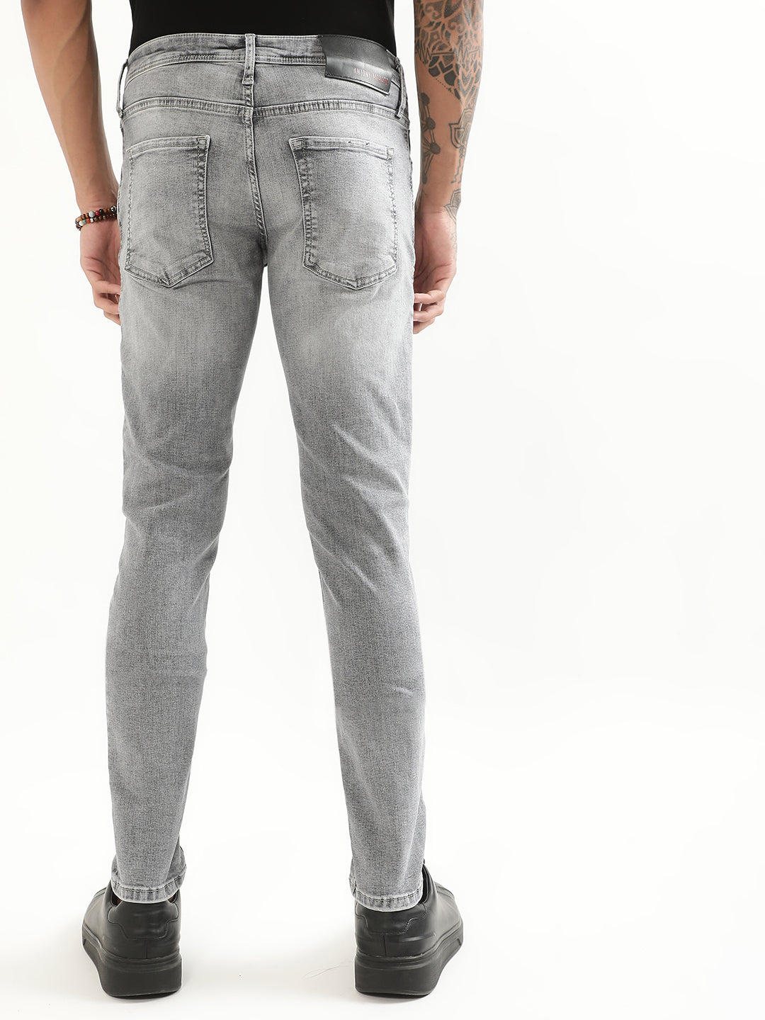 Antony Morato Men Tapered Fit Cotton Mid-Rise Stretchable Jeans