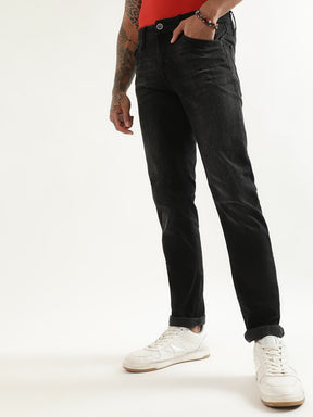 Antony Morato Men Slim Fit Light Fade Stretchable Jeans