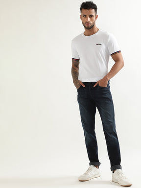 Antony Morato Men Slim Fit Cotton Light Fade Mid-Rise Stretchable Jeans