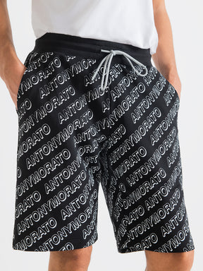 Antony Morato Men Typography Printed Cotton Shorts