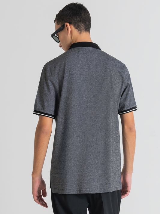 Antony Morato Grey Regular Fit Polo T-Shirt