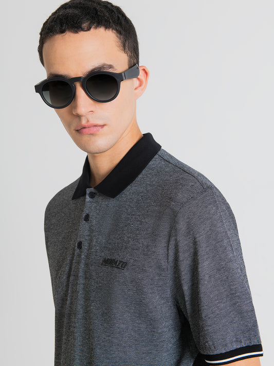 Antony Morato Grey Regular Fit Polo T-Shirt