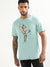 Antony Morato Blue Printed Regular Fit T-Shirt