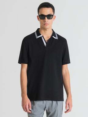 Antony Morato Men Polo Collar Slim Fit Cotton T-shirt