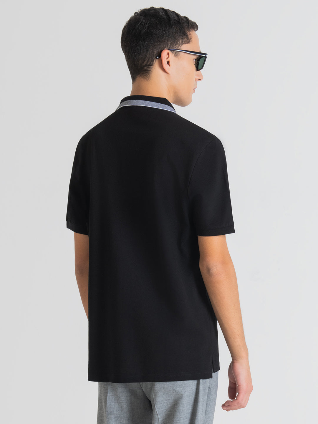 Antony Morato Men Polo Collar Slim Fit Cotton T-shirt