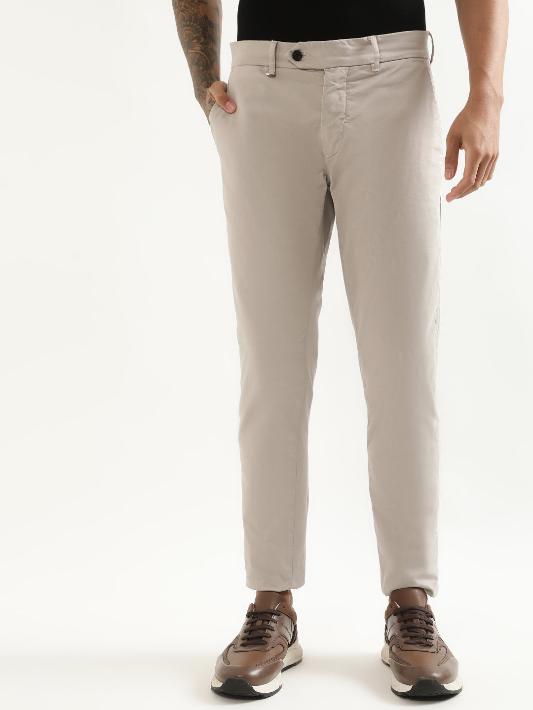 Buy Indian 100 Cotton Trousers Solid Formal Ankle Pants Comfort Online in  India  Etsy