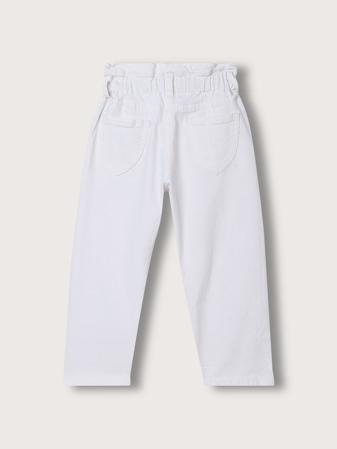 Buy Tales & Stories Kids White Cotton Jeans for Girls Clothing Online @  Tata CLiQ