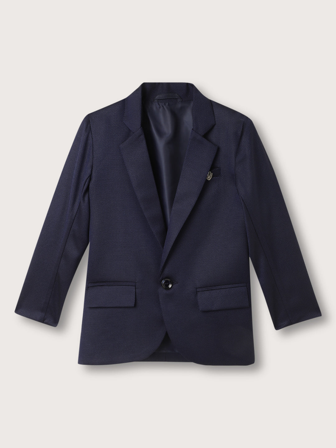 Blue Giraffe Boys Multi Collar Solid Suit