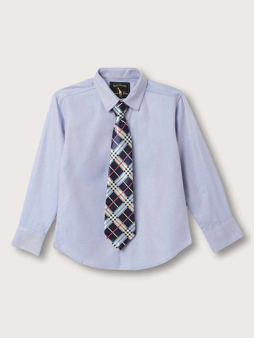 Blue Giraffe Boys Multi Collar Solid Suit