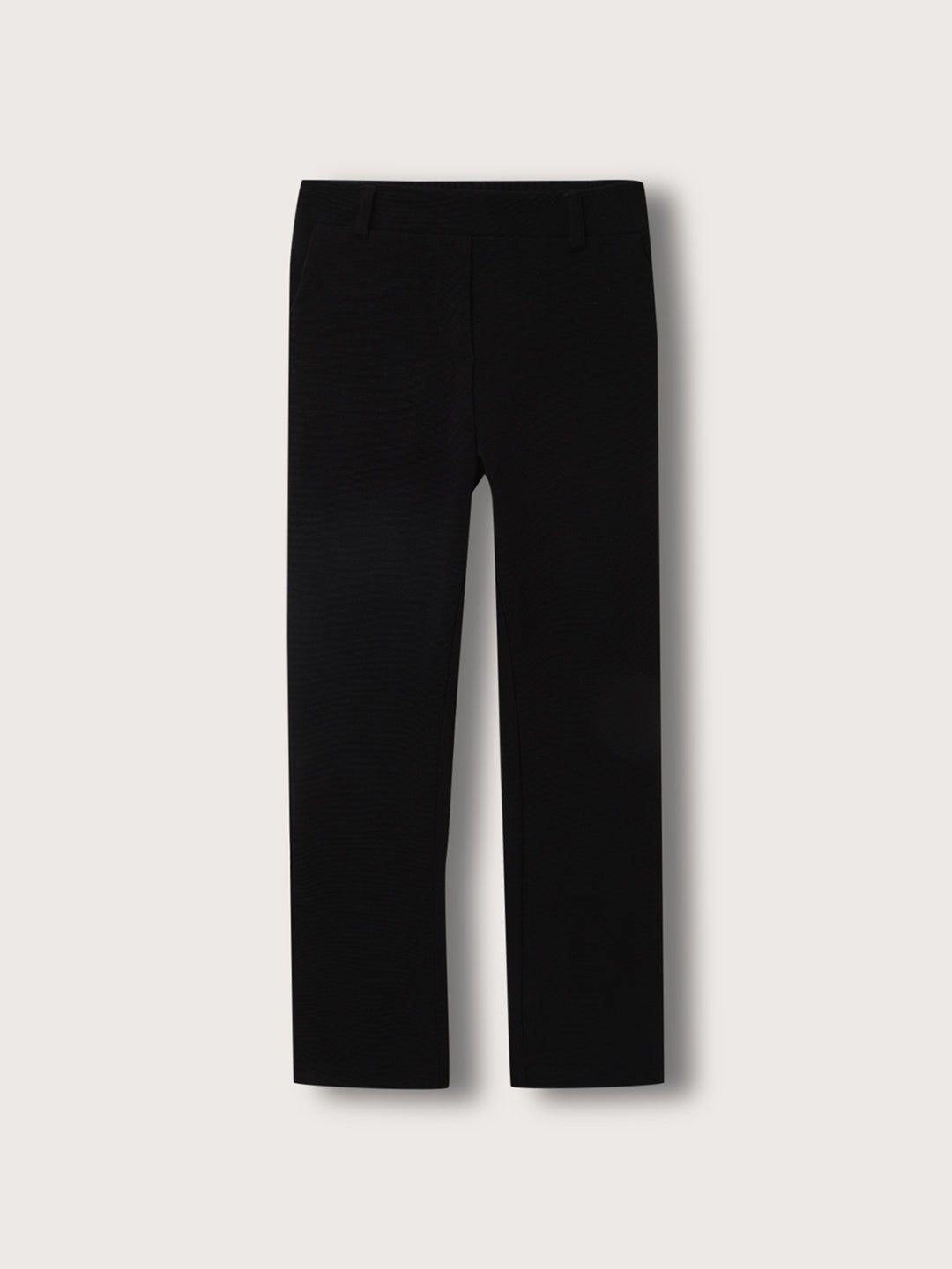 Elle Kids Girls Black Solid Fit and Flare Trouser