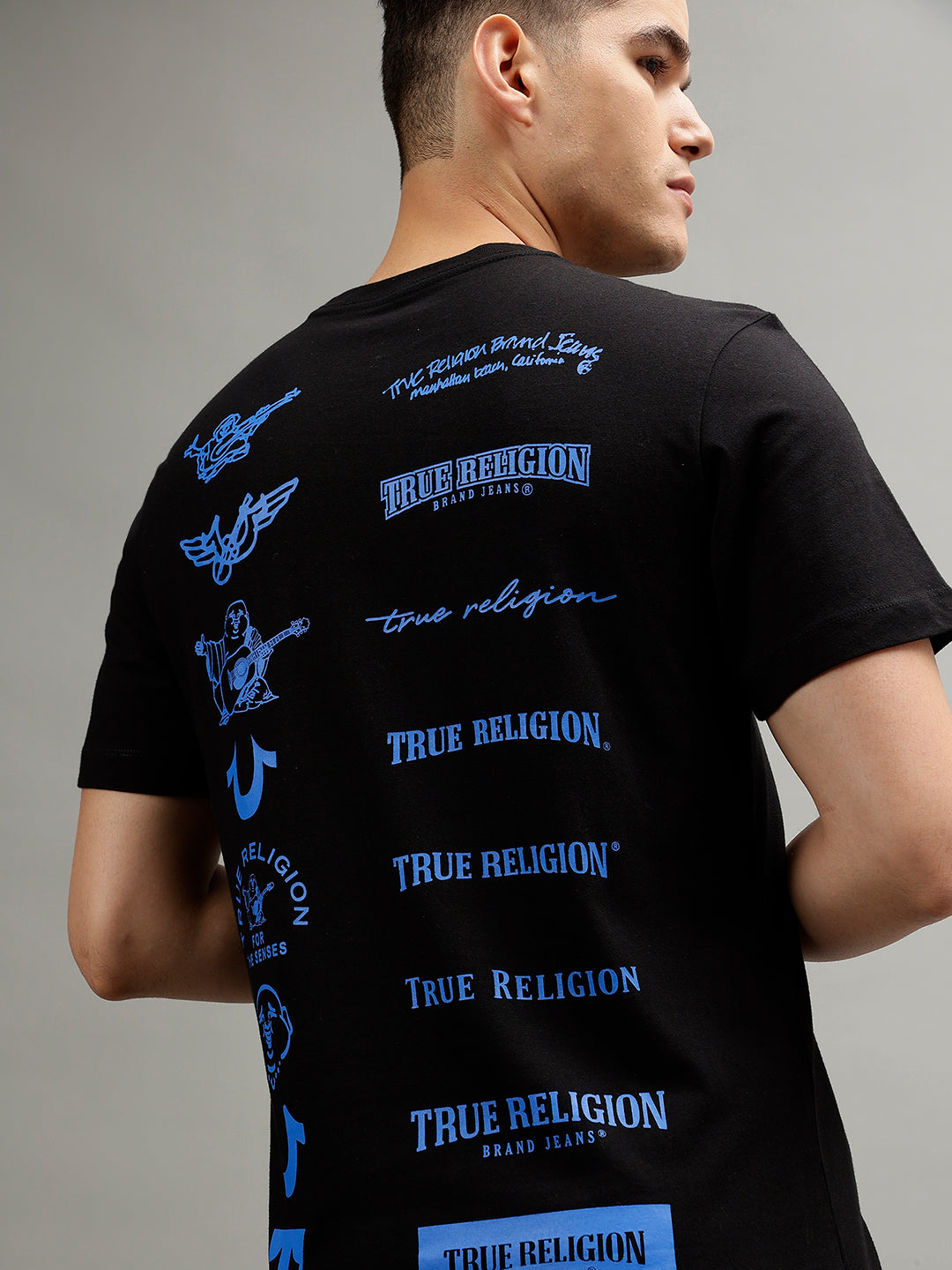 True Religion Black Fashion Slim Fit T-Shirt