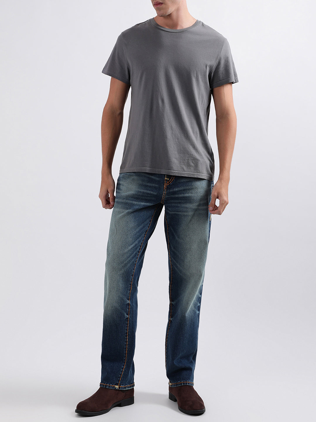 Shop True Religion Men Solid Regular Fit Jeans Online – Iconic India