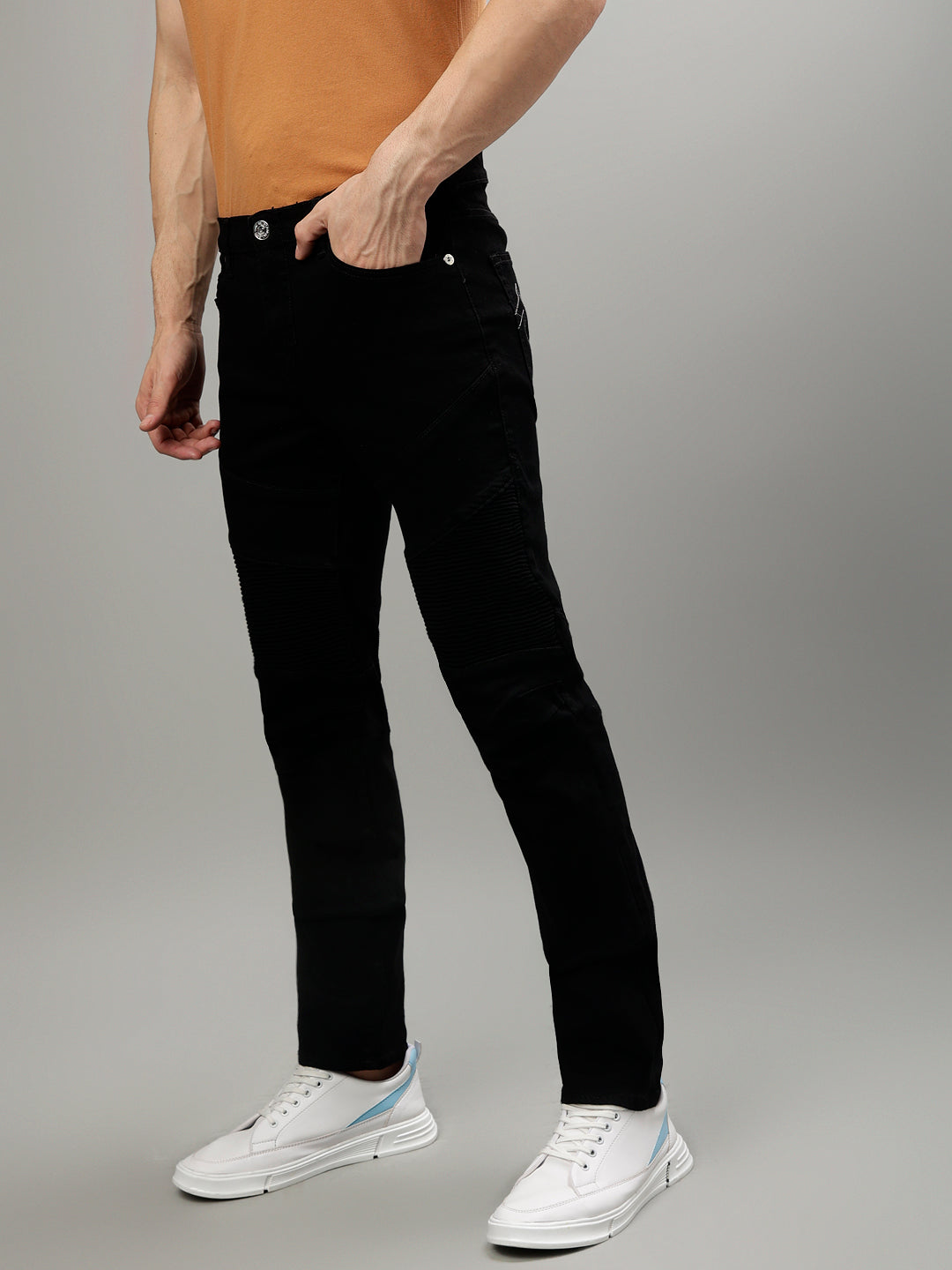 True Religion Men Solid Straight Fit Jeans