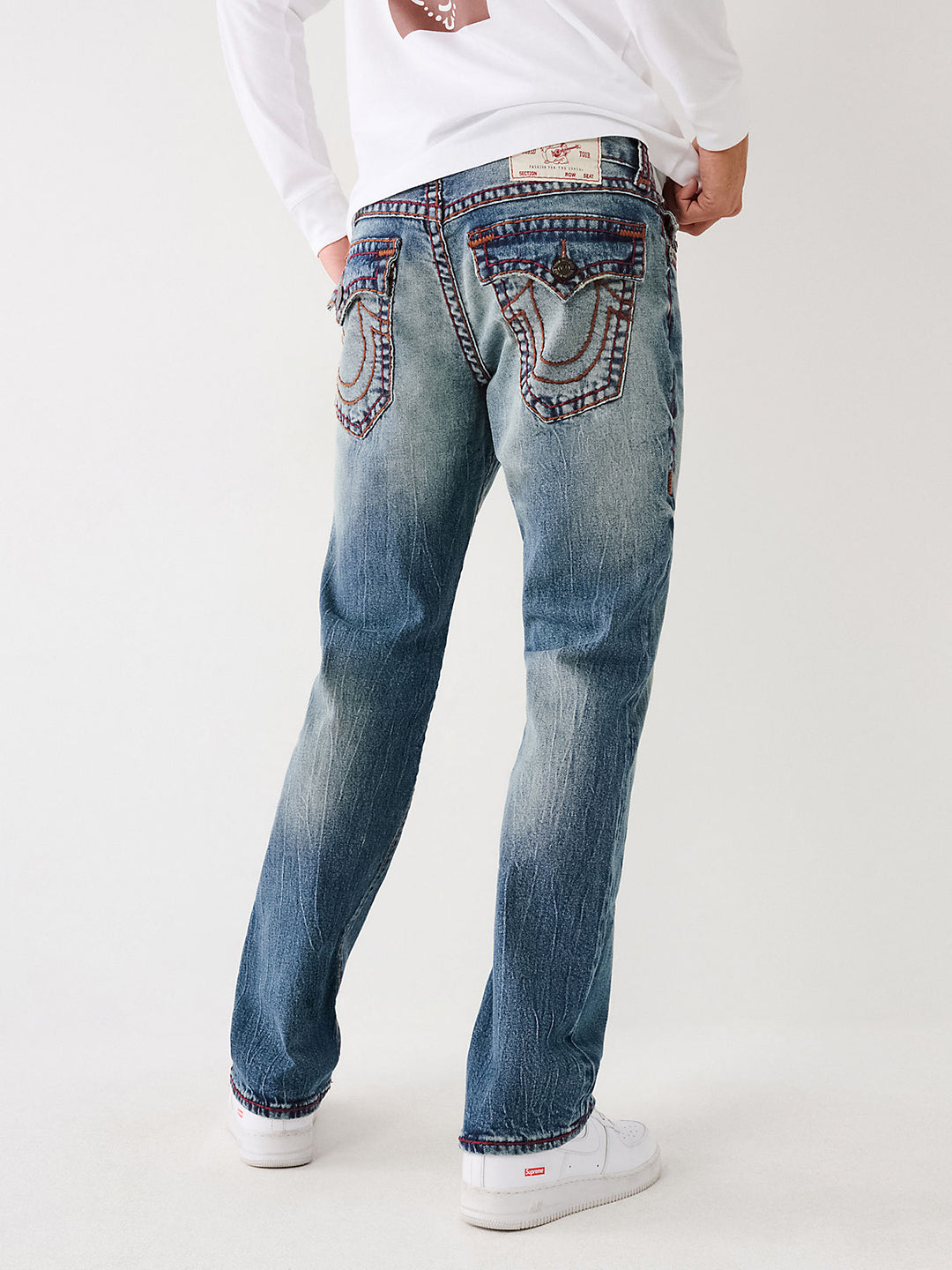 Shop True Religion Men Faded Straight Fit Jeans Online – Iconic India