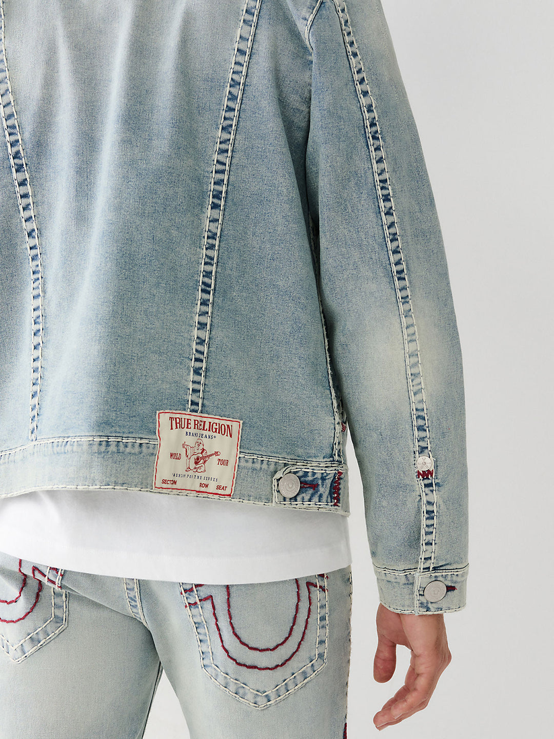 True Religion Men Solid Full Sleeves Collar Jacket