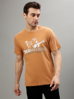 True Religion Men Logo Print Round Neck Short Sleeves T-Shirt
