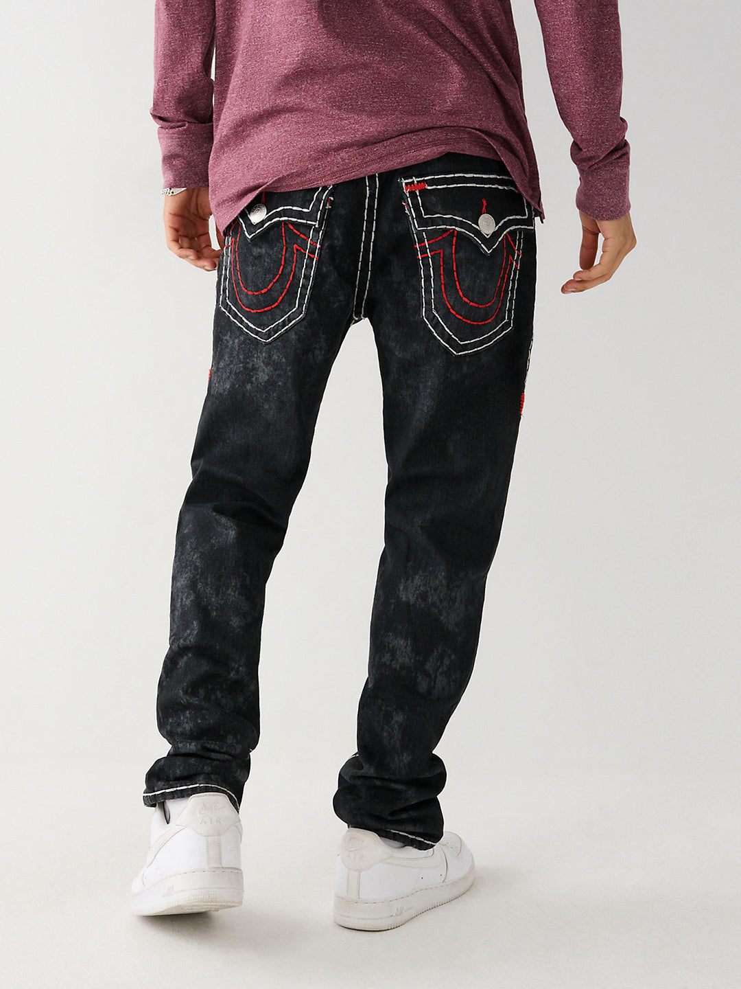 True Religion Men Solid Skinny Fit Jeans