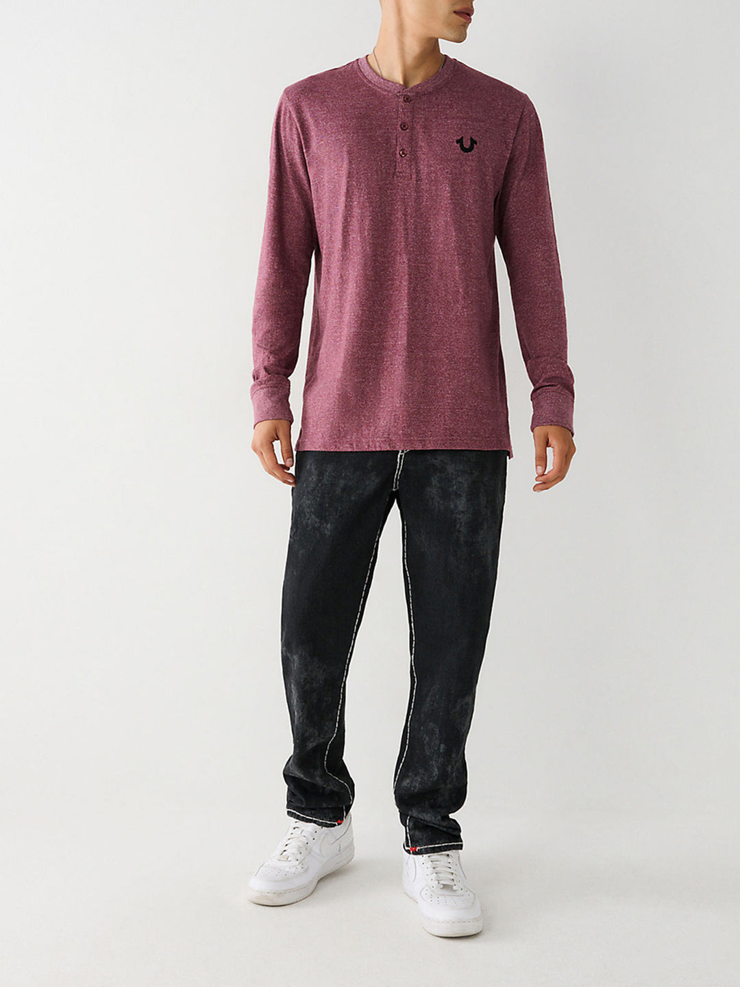 True Religion Men Solid Skinny Fit Jeans