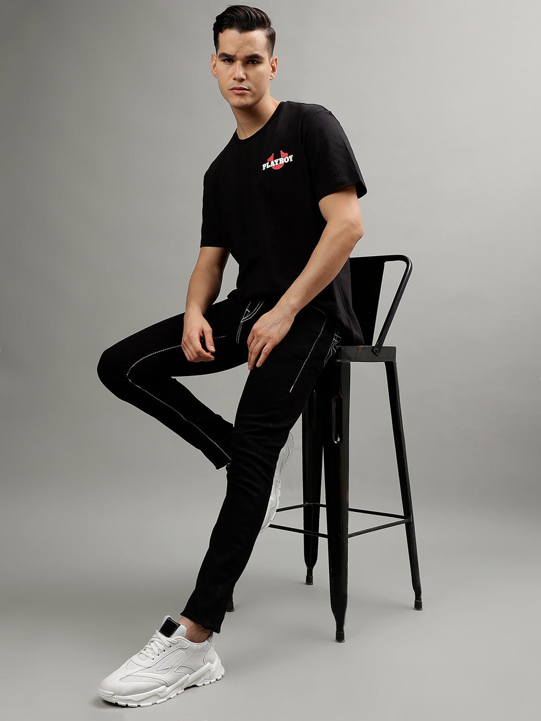 True Religion Black Fashion Relaxed Fit T-Shirt