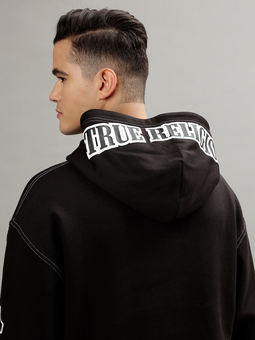 ぽぽ TRUE RELIGION #803 30/32 Shop True Religion Men Printed Hooded Long Sleeves Sweatshirt