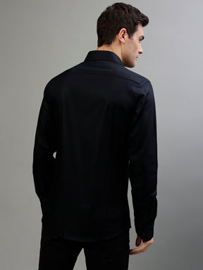 Bruun & Stengade Men Solid Collar Full Sleeves Shirt
